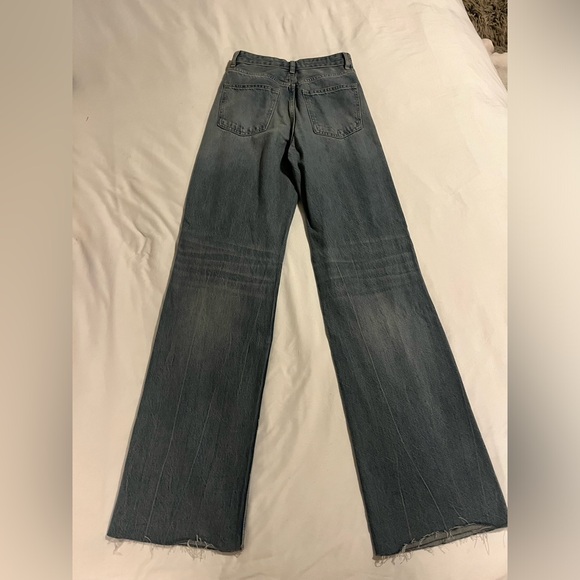 Zara TRF HIGH RISE WIDE LEG JEANS - Picture 6 of 7